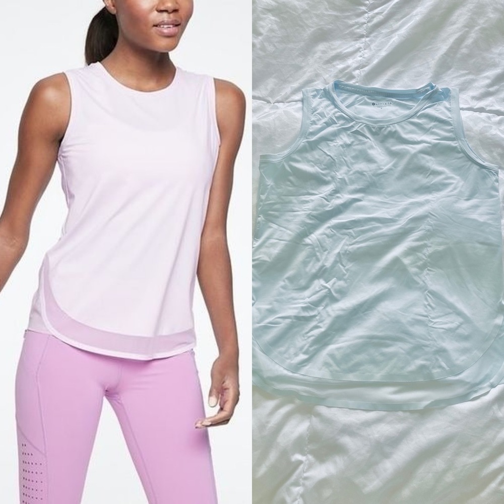 Athleta Cadence Tank in Ice Blue - S